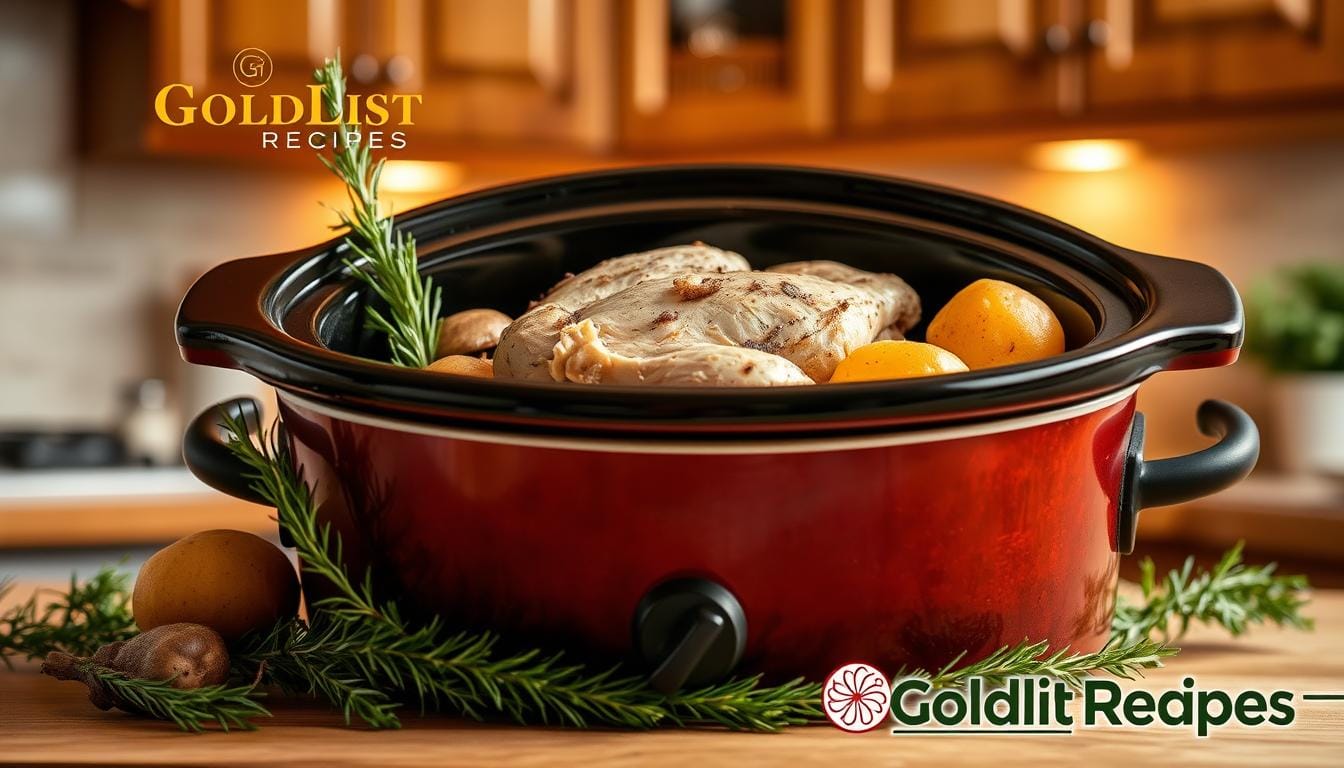 chicken mushroom potatoes crock pot recipe